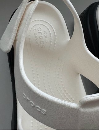 Crocs cangrejeras blancas mujer