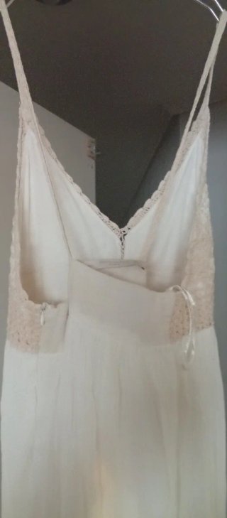 Vestito Gasa Zara Bianco