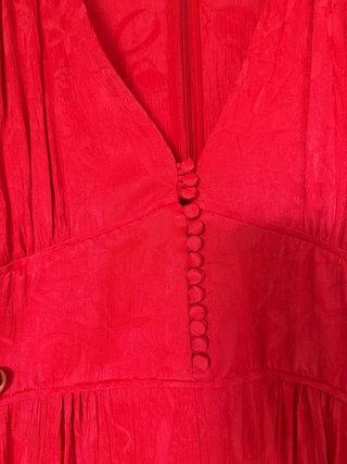 Vestido Uterque Rojo Largo