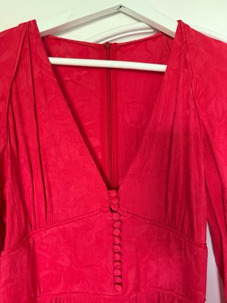 Vestido Uterque Rojo Largo