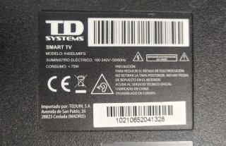 TD Systems K40DLM8FS Electrónica Completa