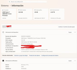 Kit Ryzen 7 5800X3D + B550M TUF + 32GB RAM +PS850W