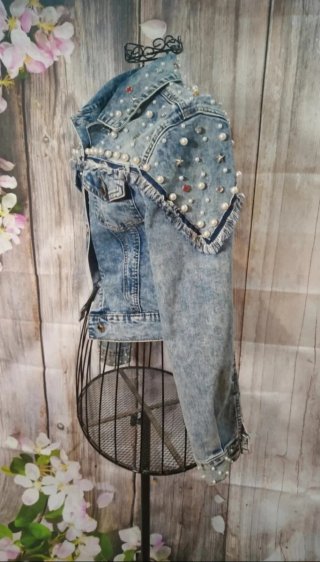 Chaqueta Vaquera Lili Rose Madrid Perlas