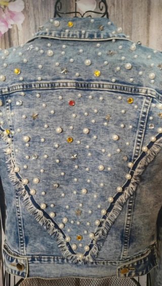 Chaqueta Vaquera Lili Rose Madrid Perlas
