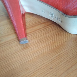 Scarpe Matrix rosse in vera pelle