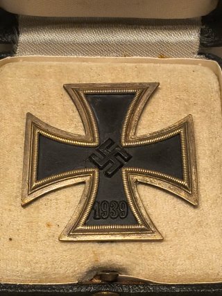 Militaria Cruz de Ferro E.K.1 Classeno Estojo L/13