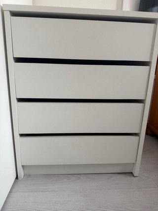 Mesa 4 cajones blanca