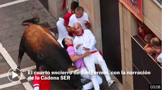 BURLADERO A PIE DE CALLE ENCIERRO SAN FERMIN