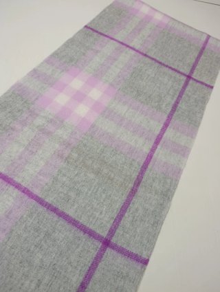 Bufanda Burberry Cuadros Rosa Gris