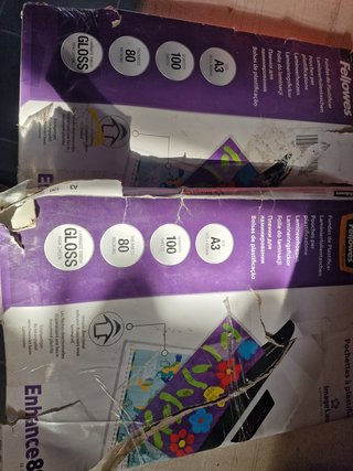 2 Paquetes Fundas Plastificar Fellowes A3