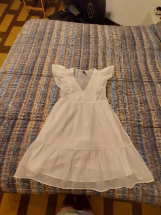 Abito corto H&M bianco tg. XS/34