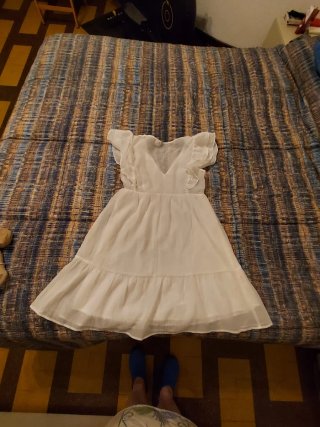 Abito corto H&M bianco tg. XS/34