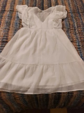 Abito corto H&M bianco tg. XS/34