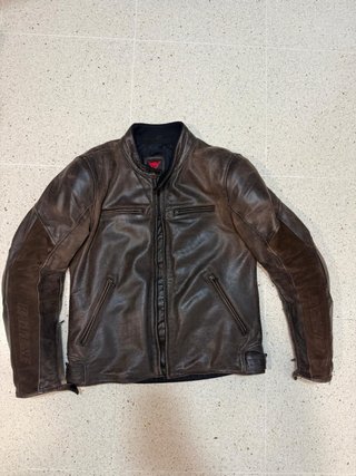 Chaqueta Cuero Dainese Stripes D1 Marrón talla 52