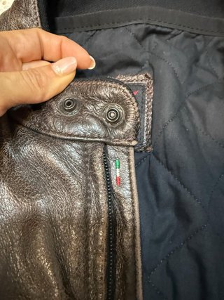 Chaqueta Cuero Dainese Stripes D1 Marrón talla 52