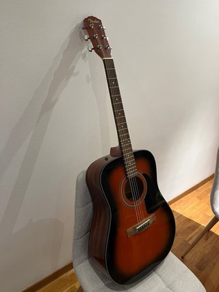 Guitarra Acústica Fender Marrón/Negro
