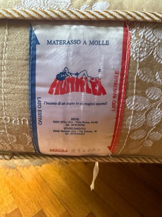 Rete con 2 materassi ortopedici