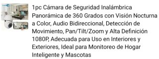 Cámara Seguridad Inalámbrica 355° Panorámica