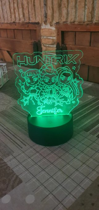 Lámpara LED personalizada Huntrix kpop