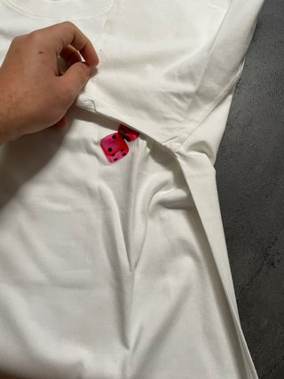 Camiseta Stüssy Blanca Talla M Dados Rojos