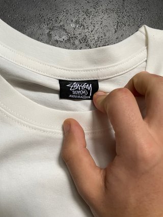 Camiseta Stüssy Blanca Talla M Dados Rojos