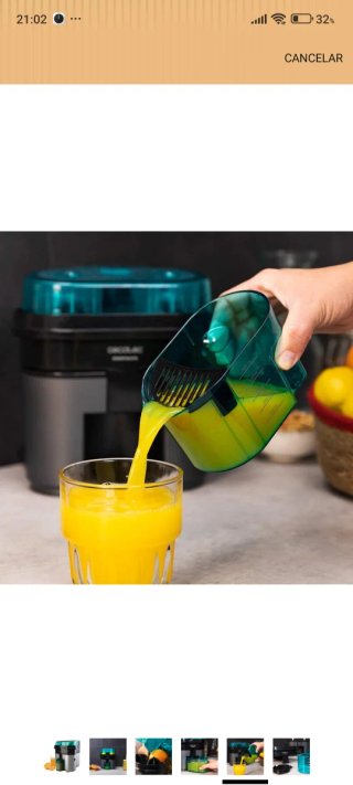 Exprimidor de naranjas eléctrico Cecotec