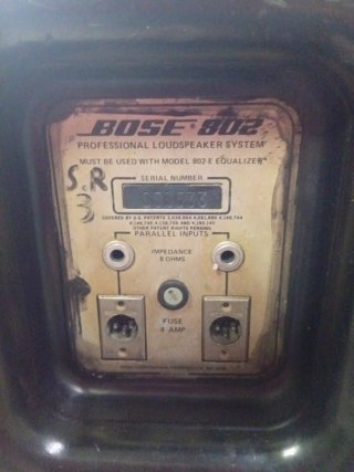 Caja vacía Bose 802