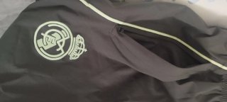 Chándal Real Madrid Adidas Gris y Verde