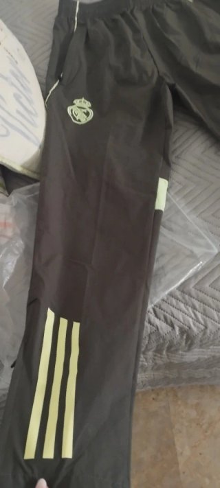 Chándal Real Madrid Adidas Gris y Verde