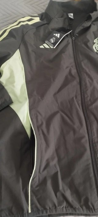 Chándal Real Madrid Adidas Gris y Verde