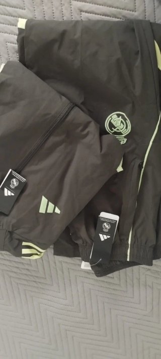 Chándal Real Madrid Adidas Gris y Verde