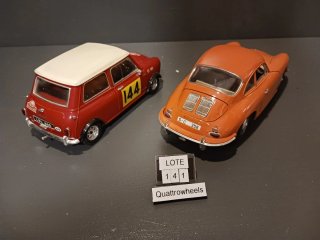 Porsche 356 y Mini Cooper S Escala 1/18-- --1/16