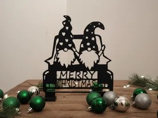 Decoración Navideña Aro Ciervo y Árbol