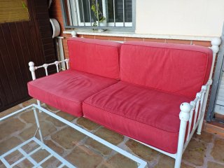 Conjunto Terraza Forja Mesa Cristal