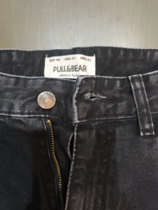 Bermuda tejana negra hombre Talla 40