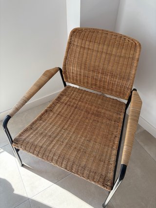 Sillón IKEA ULRIKSBERG ratán/antracita