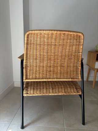 Sillón IKEA ULRIKSBERG ratán/antracita