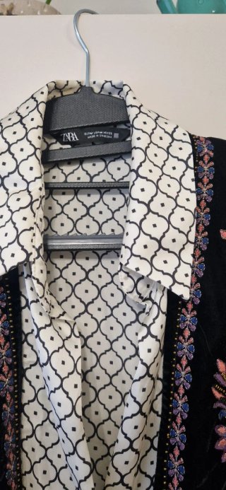 Conjunto camisa y chaleco zara