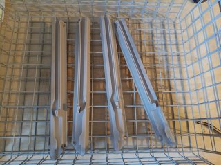 Cesta de metal gris armario PAX Ikea