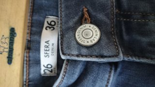 Pantalón vaquero elástico mujer