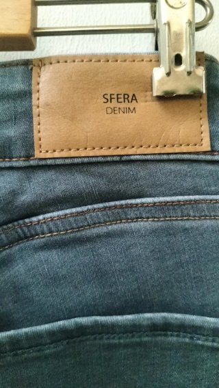 Pantalón vaquero elástico mujer