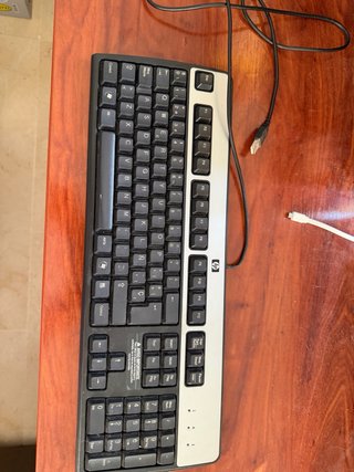 Teclado HP Negro y Plateado