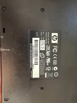 Teclado HP Negro y Plateado