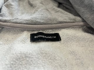 Sudadera Boomerang gris con cremallera
