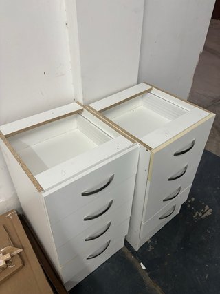 Cajoneras de armario blancas