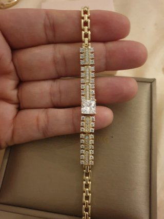 Pulsera chapada en oro 18k