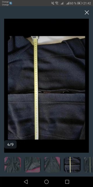 Abrigo Naf Naf negro mujer