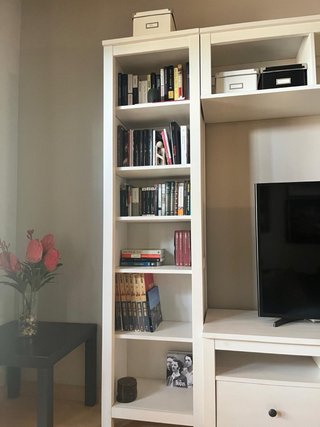 Mueble modular salón blanco