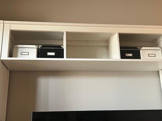 Mueble modular salón blanco