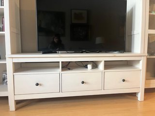 Mueble modular salón blanco
